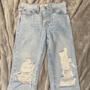 Levi's Light Blue Straight Leg Jeans